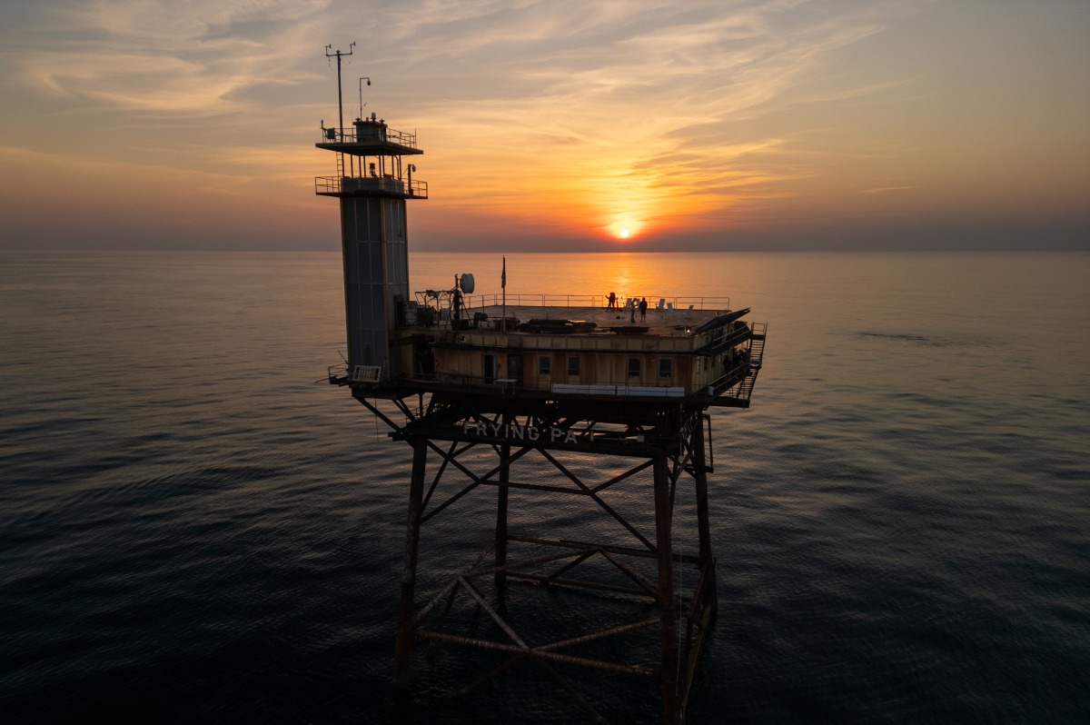 The lucky winner and three guests will be provided charter vessel transportation to and from the Frying Pan Tower, a decommissioned Coast Guard light station. Photo: FPTower Inc.