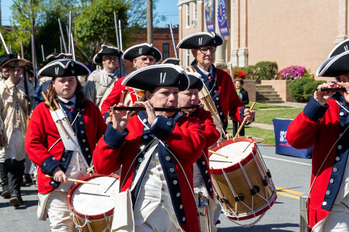 Tryon Palace Fife and Drum Corps during a past performance. Photo: N.C. Department of Natural and Cultural Resources