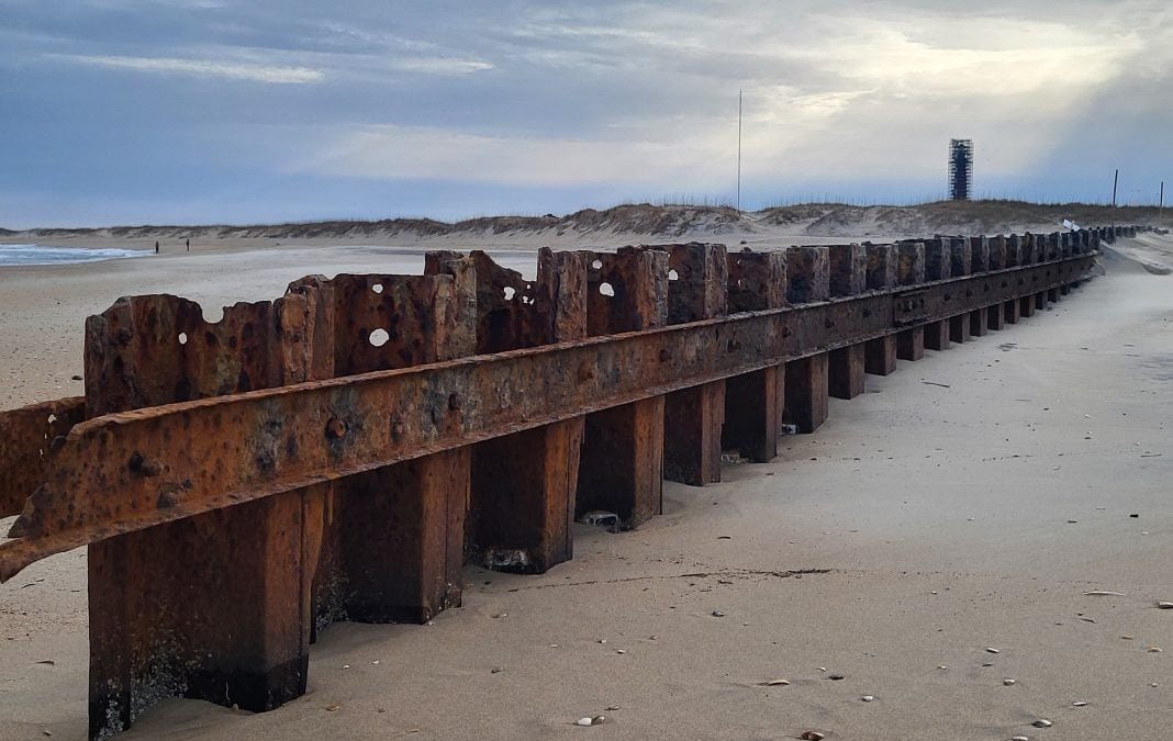 Buxton jetties in the spring of 2025. Photo: Joy Crist/Island Free Press