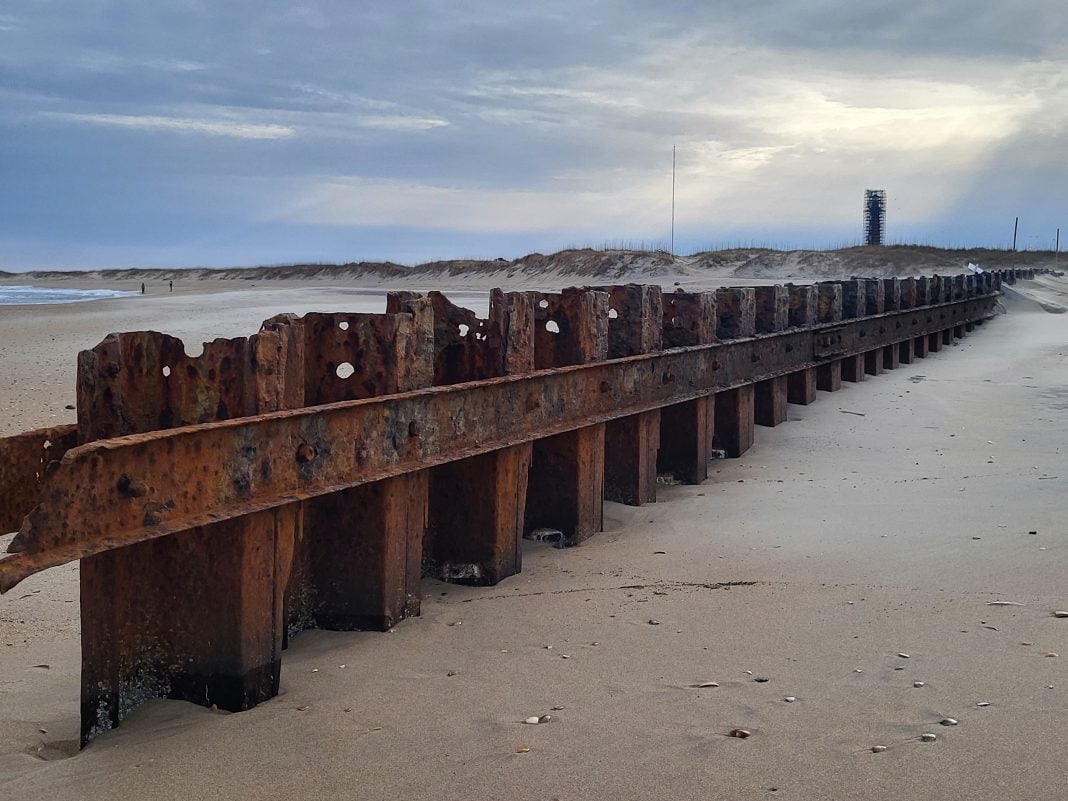Buxton jetties in the spring of 2025. Photo: Joy Crist/Island Free Press