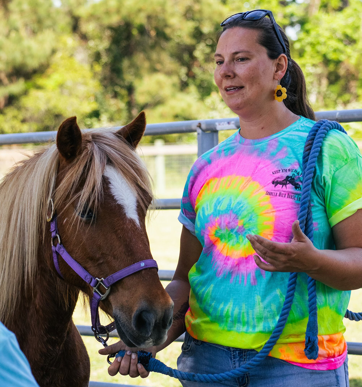 Kirsten Morse is the Corolla Wild Horse Fund's herd management coordinator and will be co-leading the program with Island Farm staff.