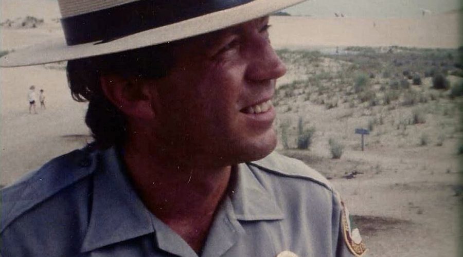 George Barnes, who died April 23, is shown in this undated photo from during his 32-year career as superintendent -- the first -- at Jockeys Ridge State Park.