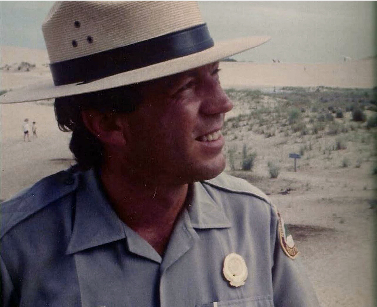 George Barnes, who died April 23, is shown in this undated photo from during his 32-year career as superintendent -- the first -- at Jockeys Ridge State Park.
