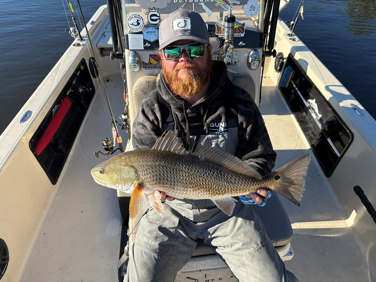 Capt. Brad Smith is a 2026 winner of the red drum tag number drawing. Photo: DMF