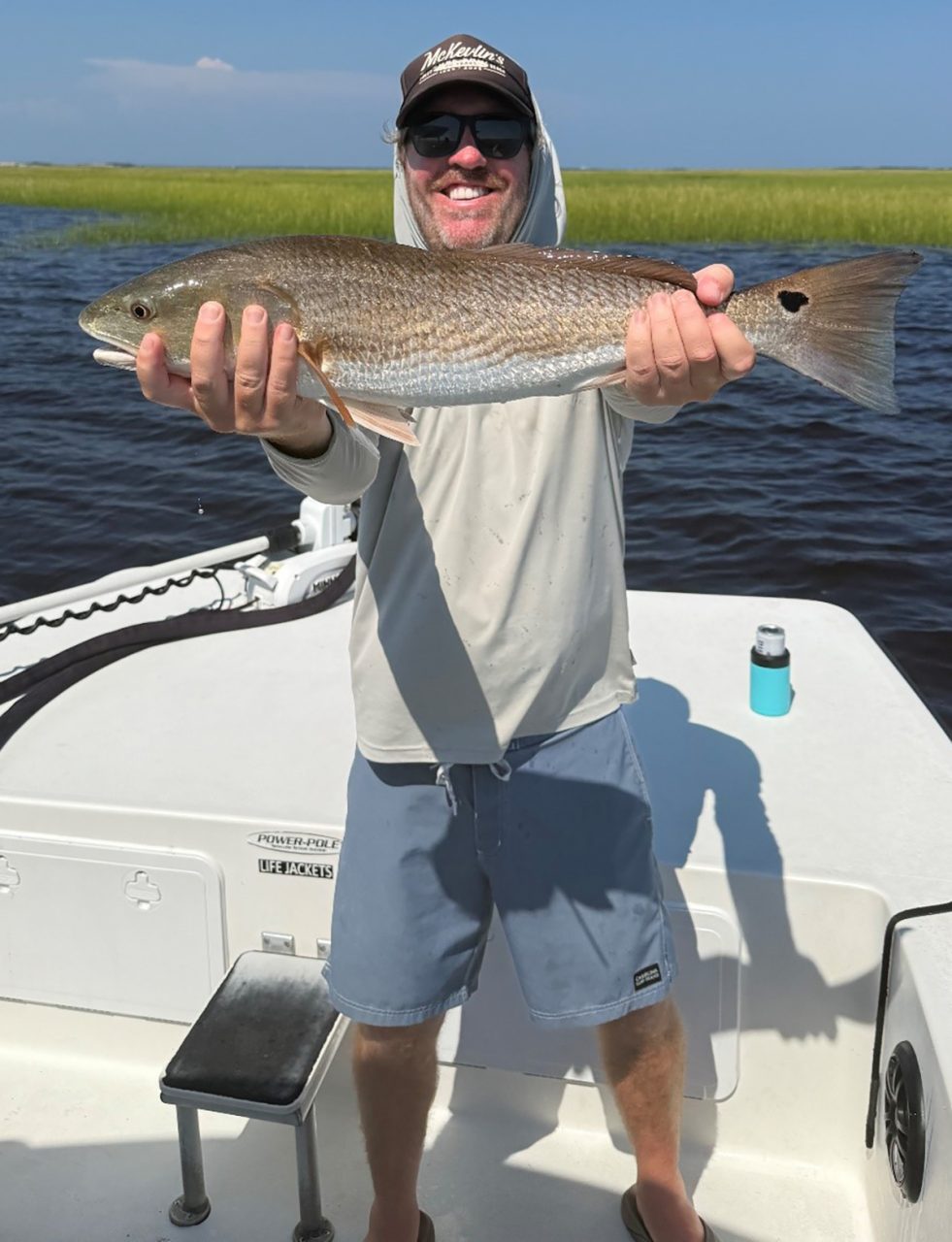 Josh Whibley is a 2026 winner of the red drum tag number drawing. Photo: DMF