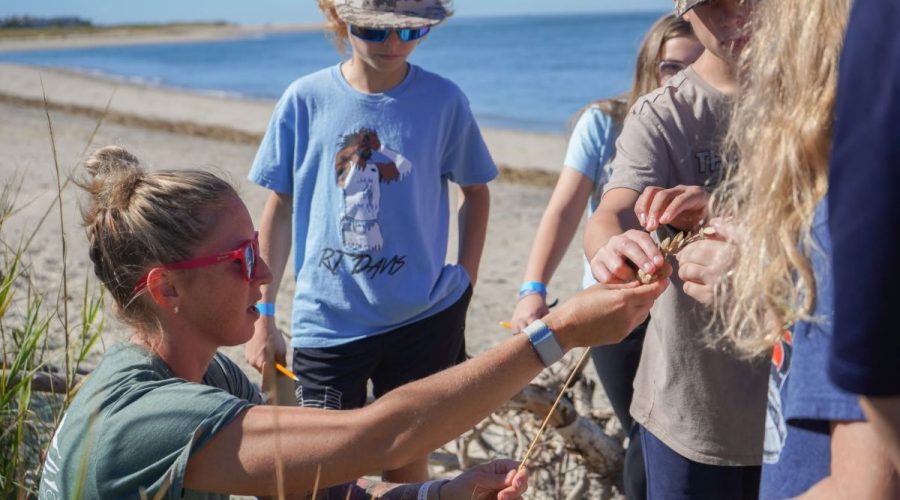 Jennifer Wiggen, the Director of Education and Engagement at Bald Head Island Conservancy was featured in the Office of Environmental Education and Affairs outreach for completing her environmental education certification. Photo: Courtesy NCDEQ