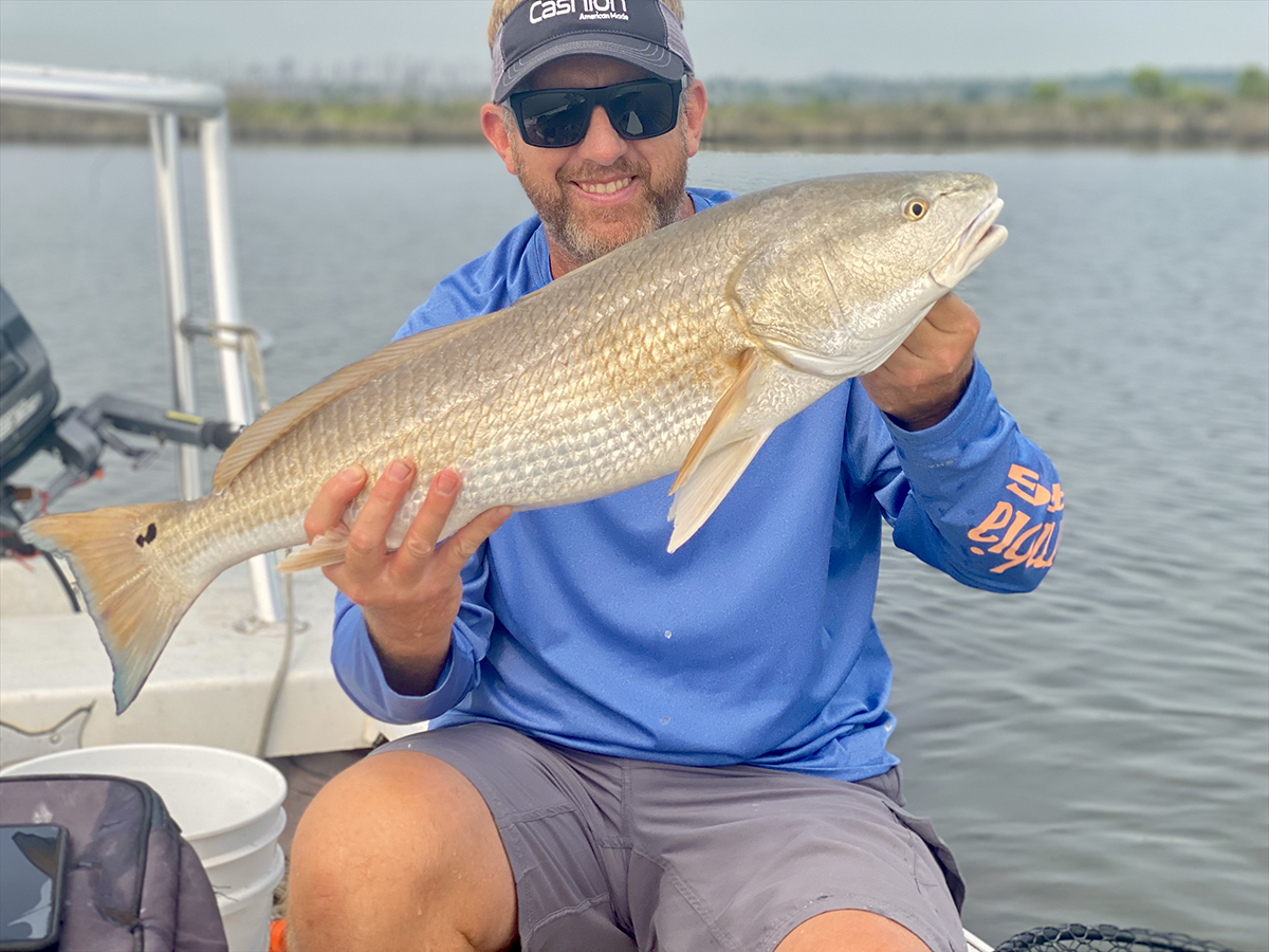 Capt. Rick Patterson shows off what he does better than most anyone I’ve ever known. Photo: Gordon Churchill