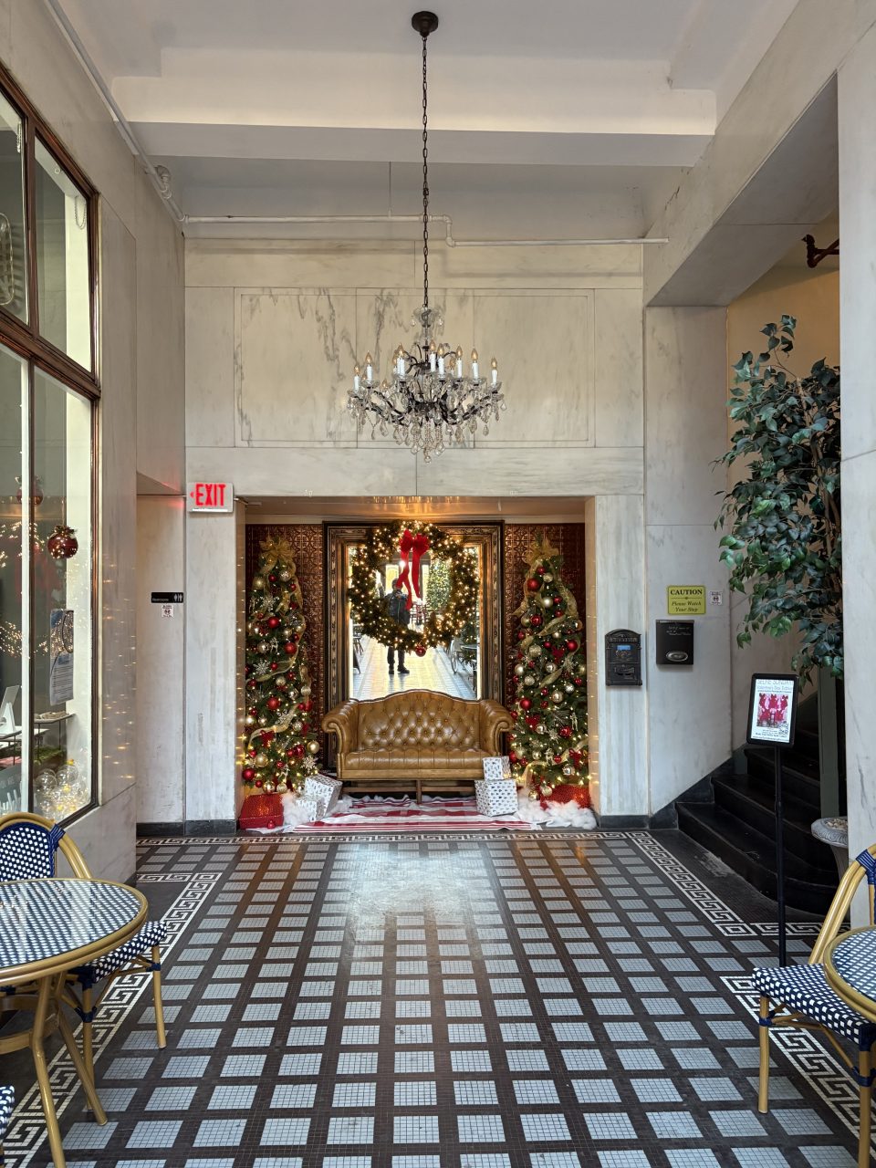 A display in the back of the Virginia Dare shopping arcade covering what used to be an elevator. Source: Eric Medlin