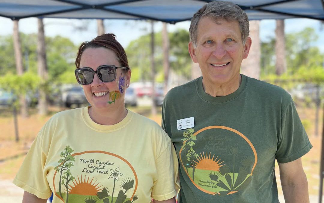 Associate Director Jesica Blake, right, will take over Oct. 1 as Coastal Land Trust executive director from Harrison Marks who is stepping down from the role. Photo: Coastal Land Trust