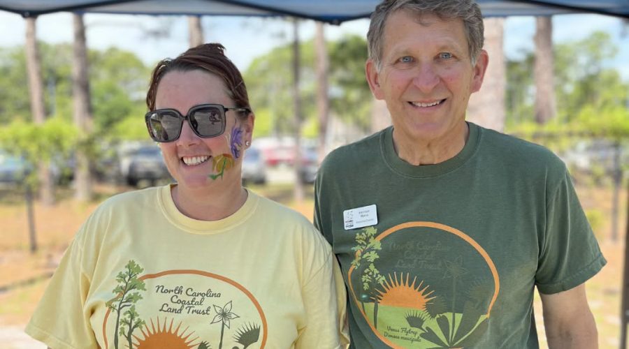 Associate Director Jesica Blake, right, will take over Oct. 1 as Coastal Land Trust executive director from Harrison Marks who is stepping down from the role. Photo: Coastal Land Trust