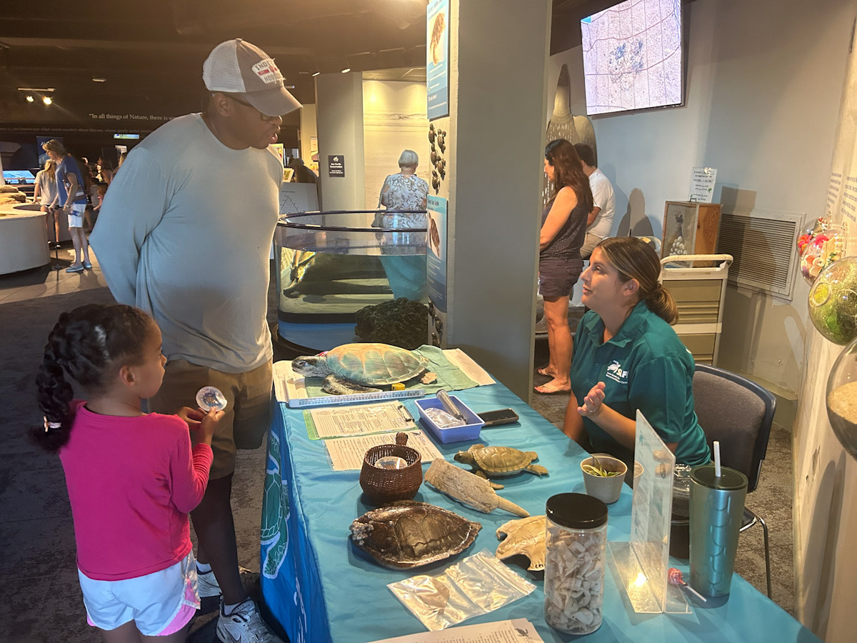 A past Femme in STEM event held at the North Carolina Aquarium at Fort Fisher. The annual daylong program offers immersive experiences and opportunities to engage with leaders in their fields of science, technology, engineering and math.
Photo: N.C. Aquarium at Fort Fisher