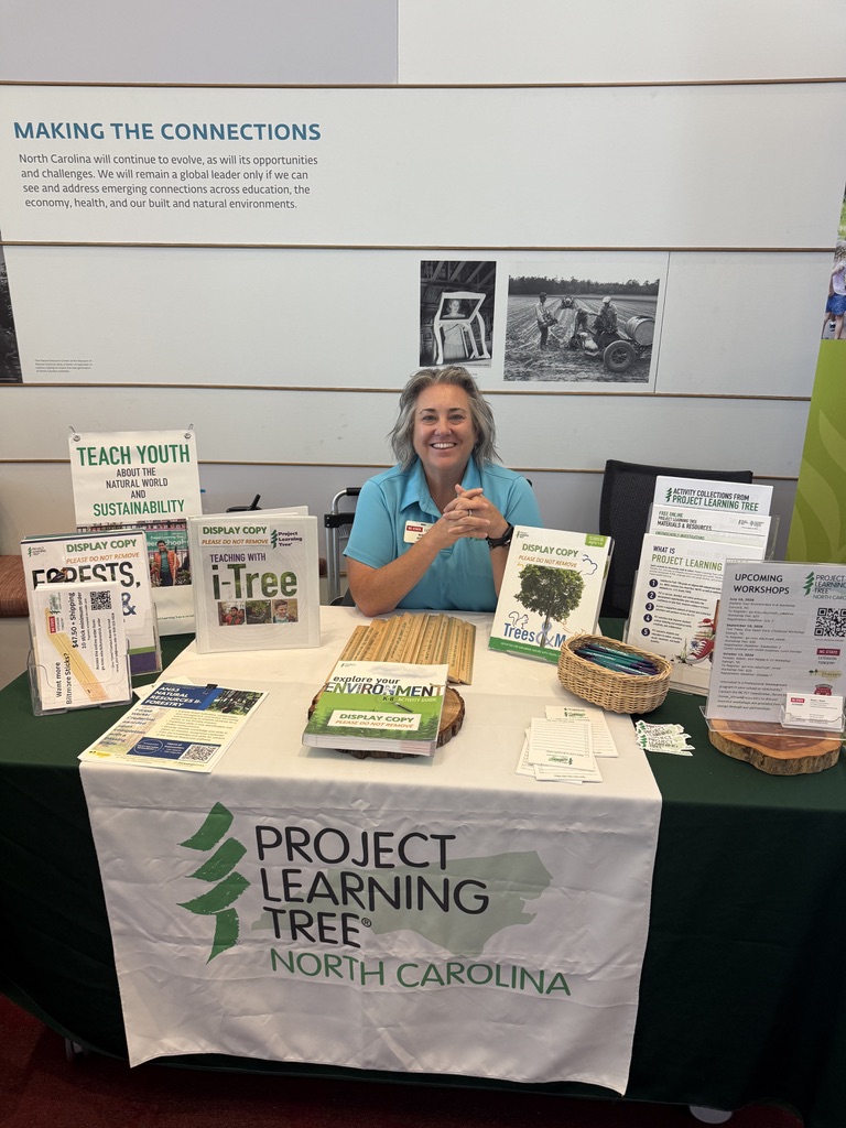 Renee Strnad, Renee Strnad, Project Learning Tree State Coordinator housed in NC State University Extension Forestry, at a recent Wake County Green Schools Partnership School Sustainability Summit in June 2026, held at Hunt Library on NC State University's Centennial Campus. Courtesy, Renee Strnad