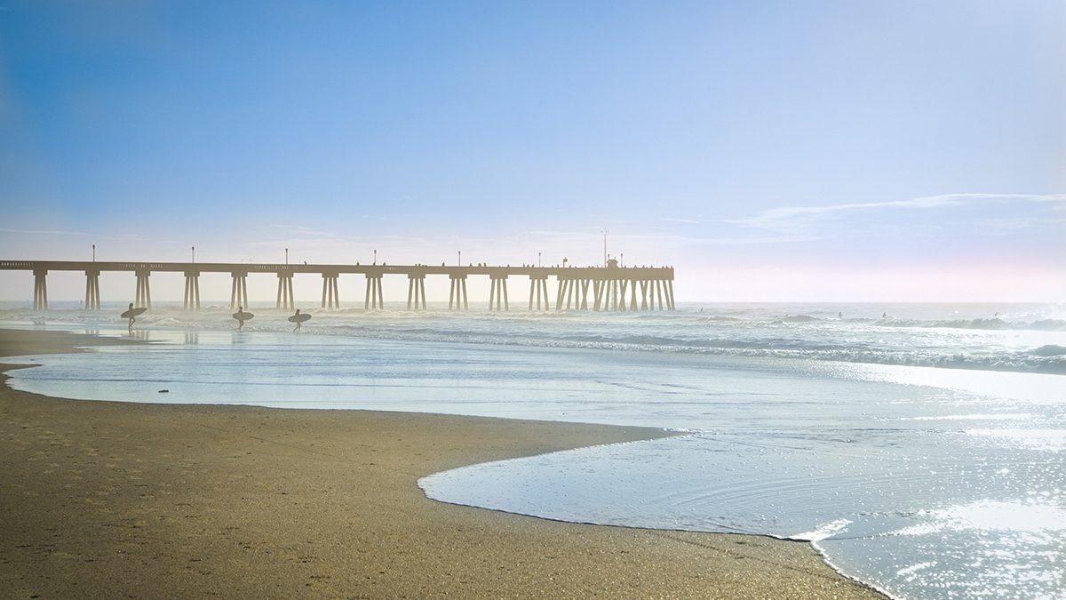 Kristen Fulmer of Mebane submitted this photo made on a peaceful morning earlier this year at Wrightsville Beach, North Carolina. "The soft morning light reflected across the wet sand as surfers made their way into the water near the pier," Fulmer noted with her submitted photo. "I loved how the silhouettes of the surfers, the waves, and the hazy light came together to capture the calm feeling of an early morning on the North Carolina coast."