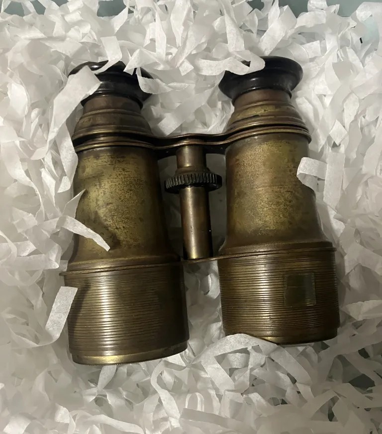 The Old Baldy Foundation’s collection includes these binoculars belonging to one of the lighthouse’s keepers in the early 20th century. Photo: David Cecelski