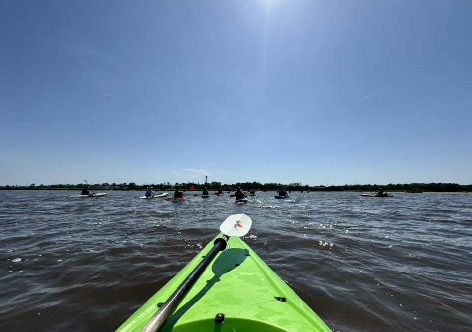 Kayakers enjoy a paddle led by Cape Fear River Watch. Photo courtesy of CFRW