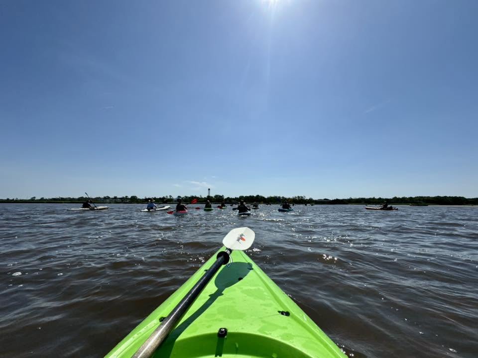Kayakers enjoy a paddle led by Cape Fear River Watch. Photo courtesy of CFRW
